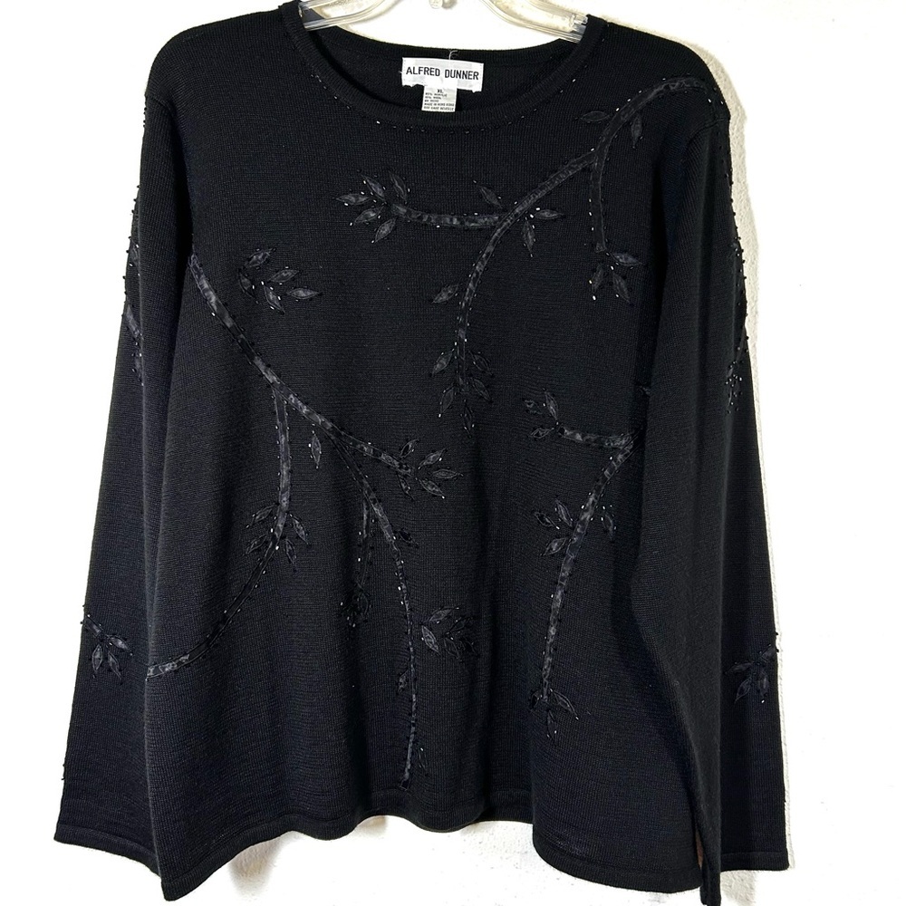 Alfred Dunner Embellished Sweater Women's Size XL Work Feminine Mature